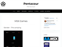 Tablet Screenshot of pentacour.com